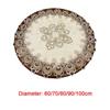 European Modern Fabric Lace Trim El Restaurant Banquet Party Big Tablecloth Bedroom Balcony Small Round Table Cloth Tapete