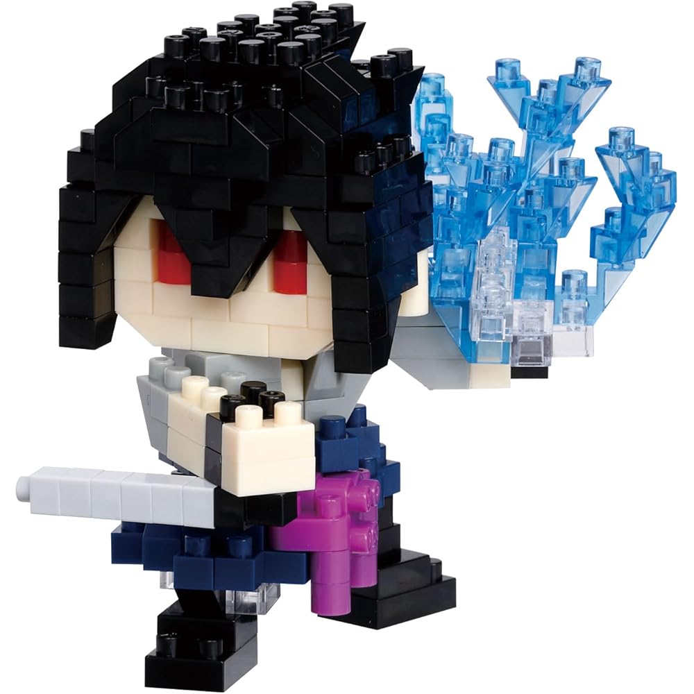 Kawada Nano Block Naruto Shippuden Uchiha Sasuke Building Set 3x10.5x18cm for Ages 12 and Up