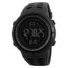 Men Digital Watch 50M Water Proof LED Backlight Sports Watch Stopwatch Countdown Alarm Clock Function Built In Battery