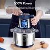 Multifunctional Kitchen Electric Chopper 5L EU Large Capacity Stainless Steel Meat Grinder Food Processing Machine