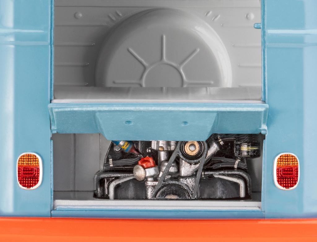 German Level VW T1 Panel Van Plastic Model 07726 1/24 (Gulf)