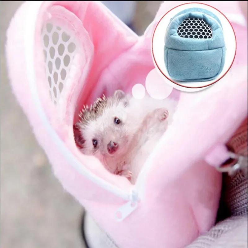 New Hamster Pocket Dog Bag Rat Hedgehog Chinchilla Ferret Puppy Cat Pet Carrier Pelucia Sleep Hanging For Small Dogs