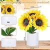 Luce Notturna Girasole, Lampada Girasole Artificiale LED Ricaricabile, Regalo di Compleanno Girasole per Donne Mamma Moglie Festa della Mamma