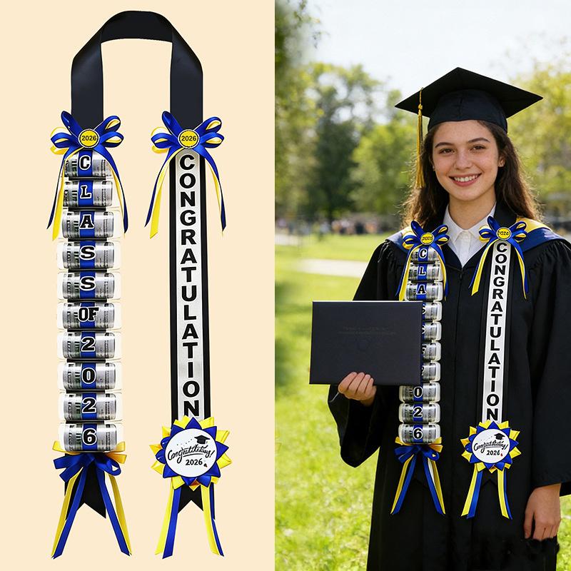 Class Of 2026 Graduation Leis Multiple Wrap Honor Rope Graduation Ribbon Leis Congratulations Graduation Party Supplies