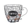 Coffee Pod Coffee Capsule Holder Large Capacity Coffee Creamer Container Coffee Pod Holder Office