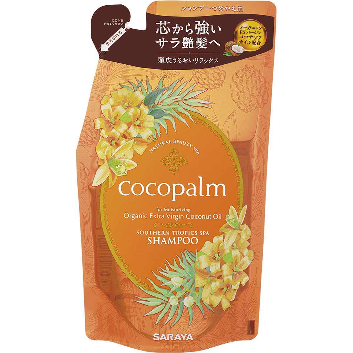 

[Набор из 6 штук] Шампунь для тропического спа Coco Palm, рефилл 380 мл