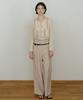 MAKE A TOAST Wool High-Waisted Belted Wide Pants Beige Mbefpa003Be