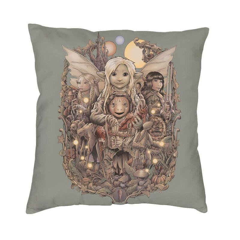 Labyrinth Pillow Covers Sofa Adventure Fantasy Movie Luxury Cushion Cover Velvet Pillowcase