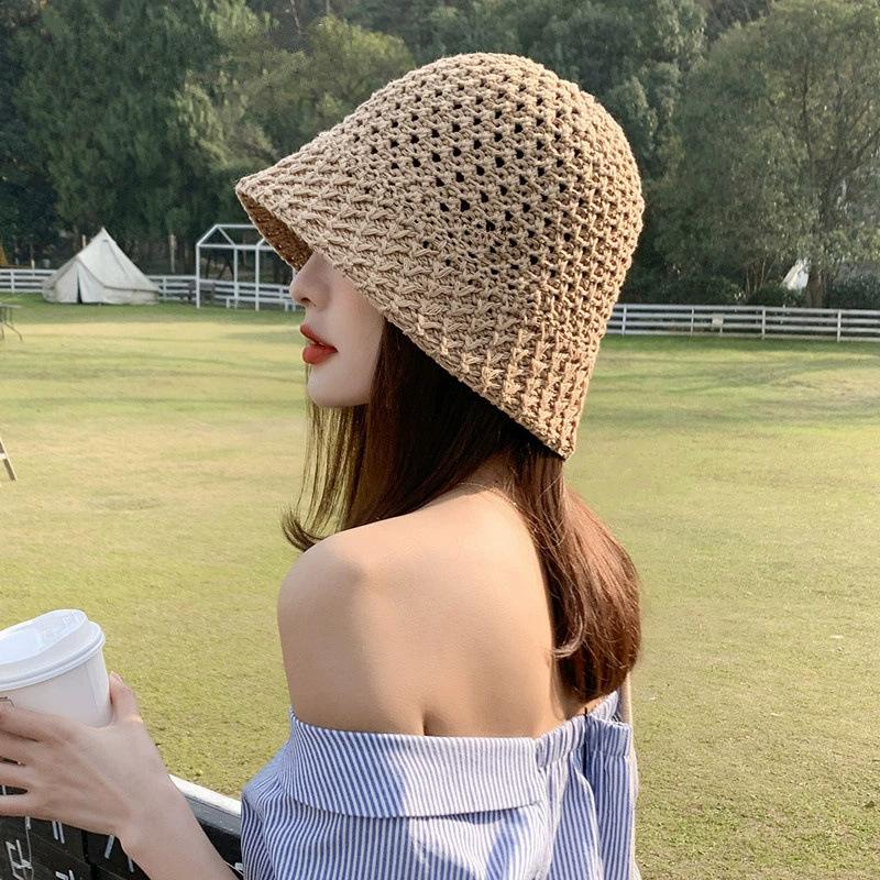 Sunscreen Hat Summer Female Sunshade UV Protection Empty Top Vinyl Shell Hat Large Brim Sunshade Face Outdoor Cycling Hat