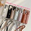 Wrist Strap Crossbody Wallet Case for Samsung Galaxy S25 Ultra S24 FE S23 S22 S21 Plus A56 A36 A26 A16 A55 A24 A54 Card Solt