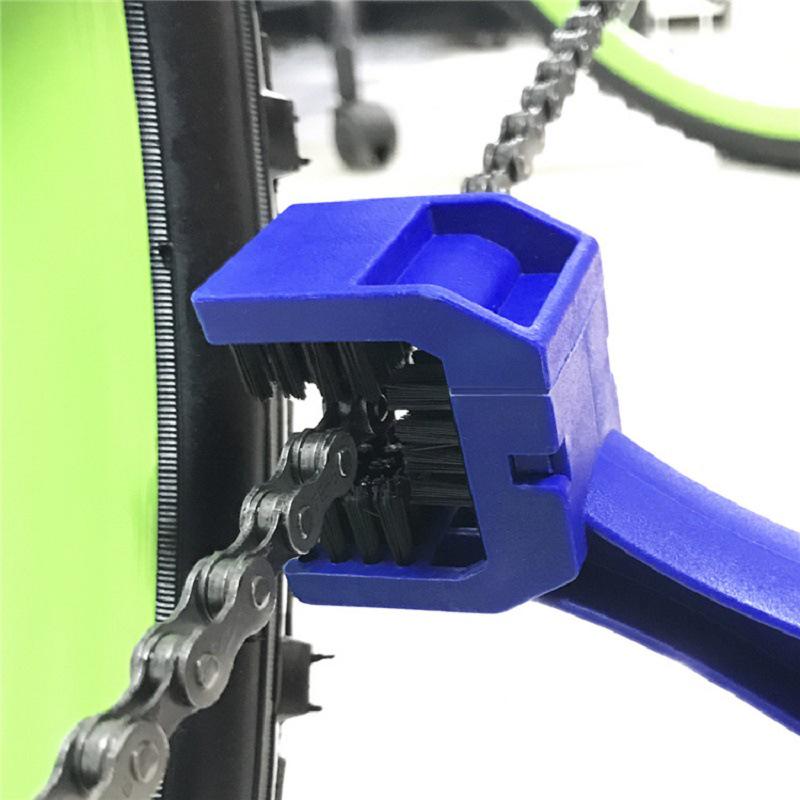 Portable Mountain Bike Chain Cleaner & Maintenance Brush Kit
