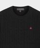 BROOKS BROTHERS [Women'S] Wool Cable Sweater (Black) (Bbwrwbf401)