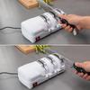 SHARPAL 198H Electric Knife Sharpener - 3-Stage Professional System with Diamond Wheel, for Plain & Serrated Blades, White