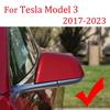 Für Tesla Model 3 2016 2017 2018 - Auto Ersatz Rückspiegelabdeckung Look Seitenflügelspiegelkappen OX Horn Stil