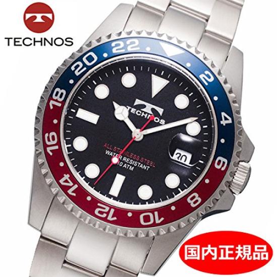 TECHNOS Date 10 ATM Water TSM412NB [TECHNOS] Watch, Display, Resistant,