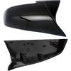 GSRECY Door Side Wing Rearview Mirror Cover Cap Compatible with BMW F20 F21 F87 M2 F23 F30 F36 X1 E84 Gloss Black - M4 Style (Pack of 2)