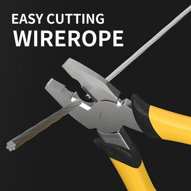 6-Zoll-Drahtzange, gebrochener Draht, scharfe Spitzzange, Schraubstock, Tigerhaut-Griff, Hardware-Handwerkzeuge