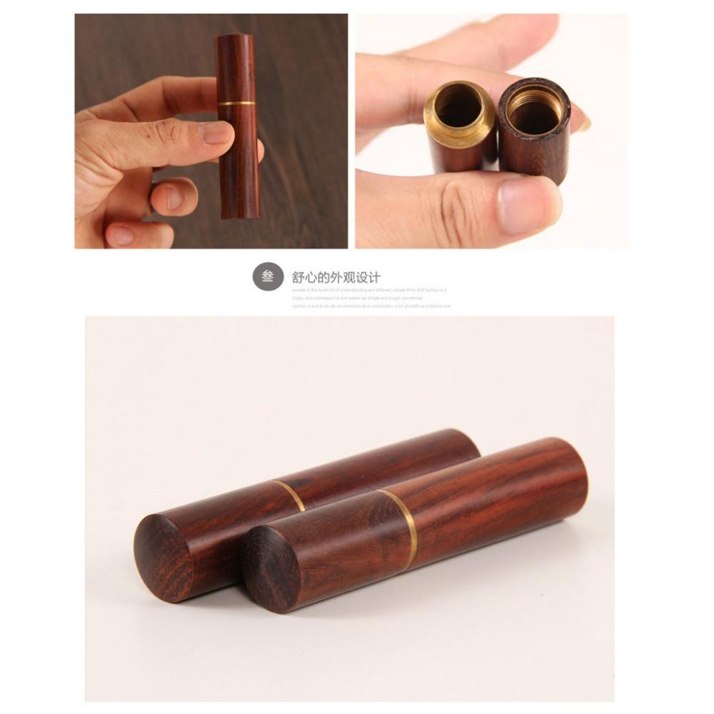 1ks Přenosný držák na párátka Dřevěná kreativní krabička na párátka Držák na párátka