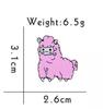 New Enamel Pin Llama Sheep Alpaca Door Cute Metal Pin Gift Birthday 1 Piece