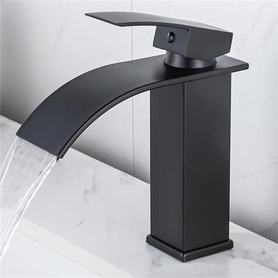 Szerokie usta Wodospad Kran Łazienka Vanity Vessel Zlewozmywaki Bateria z kranu Kran