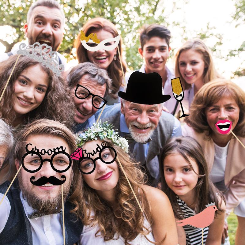 Recuzită Cabină Foto Nuntă Echipa Miresei Domnul Doamna DIY Buze Ochelari Petrecere Mireasă Decorațiuni Nuntă Petrecere Burlăcițe