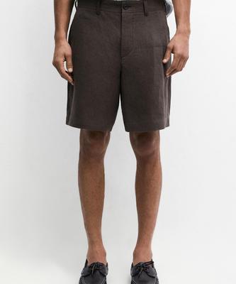 Masimodutti 100% Linen Bermuda Shorts