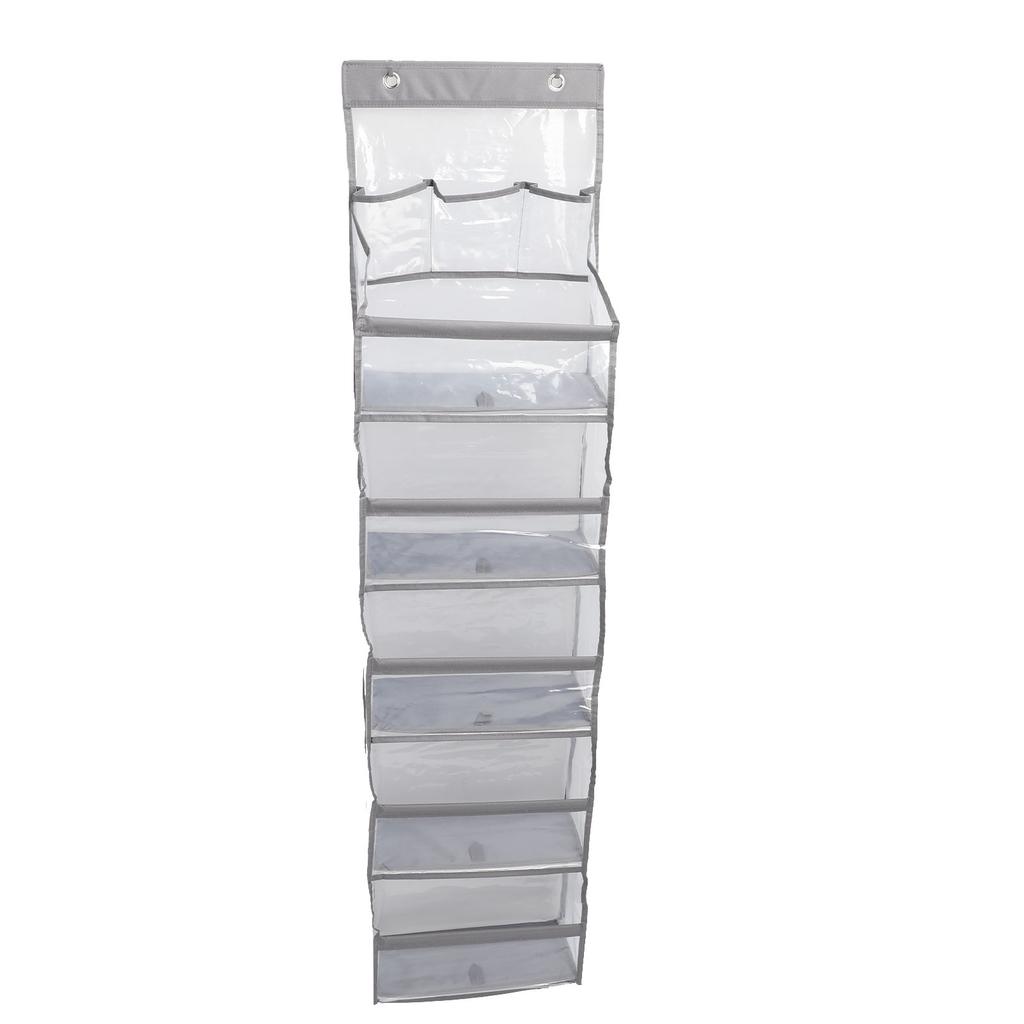 Organizator Multifuncțional Peste Ușă 5 Niveluri 3 Buzunare de Mare Capacitate Anti Înclinare Agățat Dulap