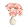 Short Stem Carnation Artificial Silk Flower Bouquet - Hand-Feel Moisturizing Floral Decor for Living Room Tabletop Arrangements