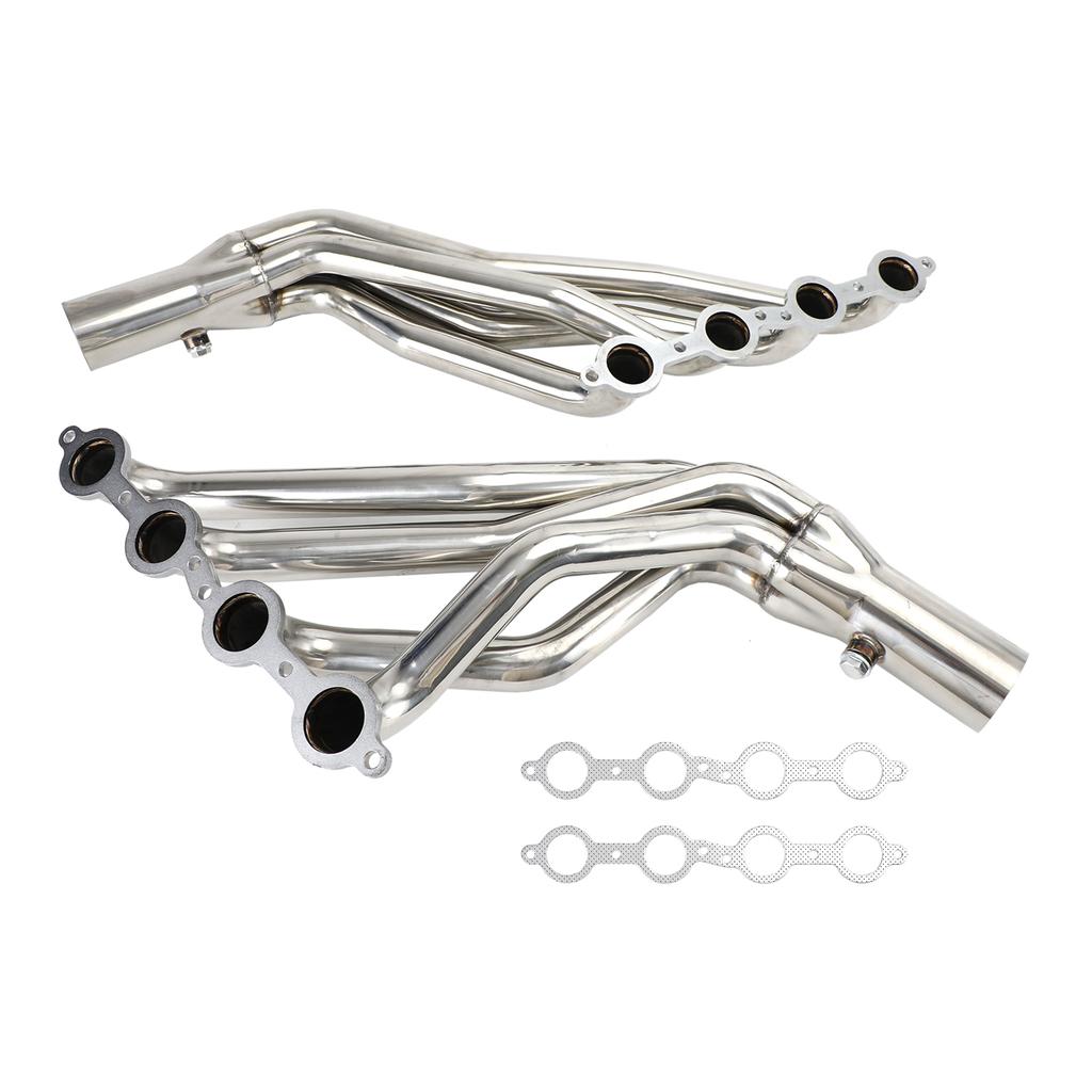 Long Tube Exhaust Header Kits Fit Chevy Silverado Suburb 2007-2014 4.8 5.3 6.0L