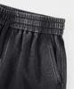 BIRBANTE Garment-Dyed C.L Fit Cargo Half Pants - Charcoal