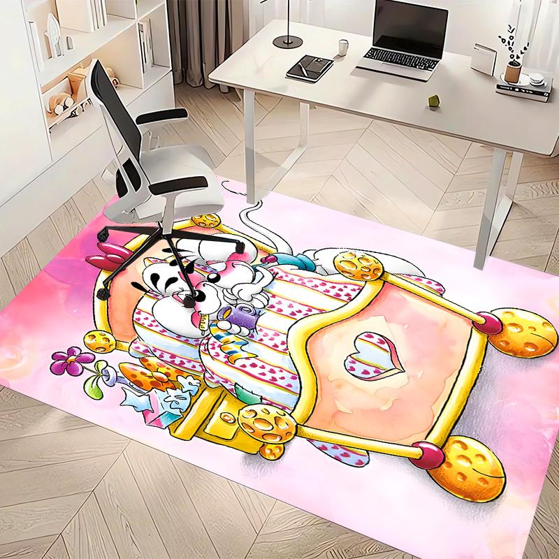 Cartoon Diddl Diddlina Printed Absorbent Washable Carpet, Non-Slip Bathroom Mats, Kitchen Rugs, Yoga Mat,Living Room Entrance, Camping Picnic Rugs
