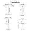 Acrylic Sunglasses Display Stand 360 Degree Rotation Quiet Bearings Weighted Base For Stability Prevents Tipping