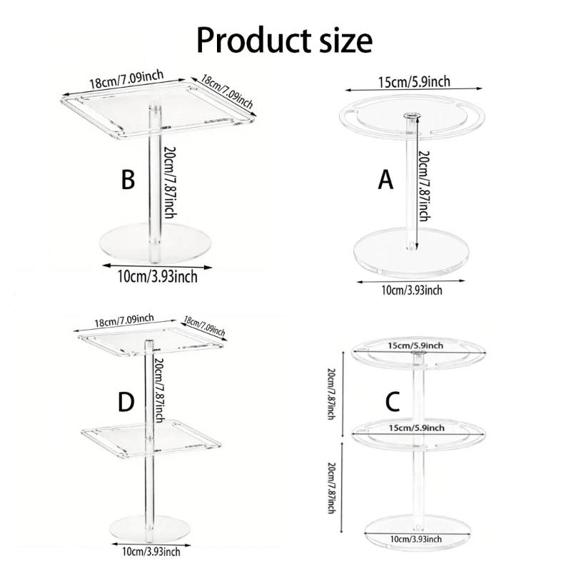 Acrylic Sunglasses Display Stand 360 Degree Rotation Quiet Bearings Weighted Base For Stability Prevents Tipping