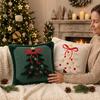 Soft Fluffy Christmas Pillow Cover Plush Cushion Cover Festive Decor Pillowslip Home Sofa