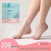 Disposable Waterproof Foot Mask Covers - Anti-Cracking, Try-On Shoe Bags, Household Plastic Wrap