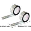 2Pack Durability Plastic Reflective Deterrents Tape Anti Bird Deterrents Sticker Bird Scare Flashing Tape Garden Farm