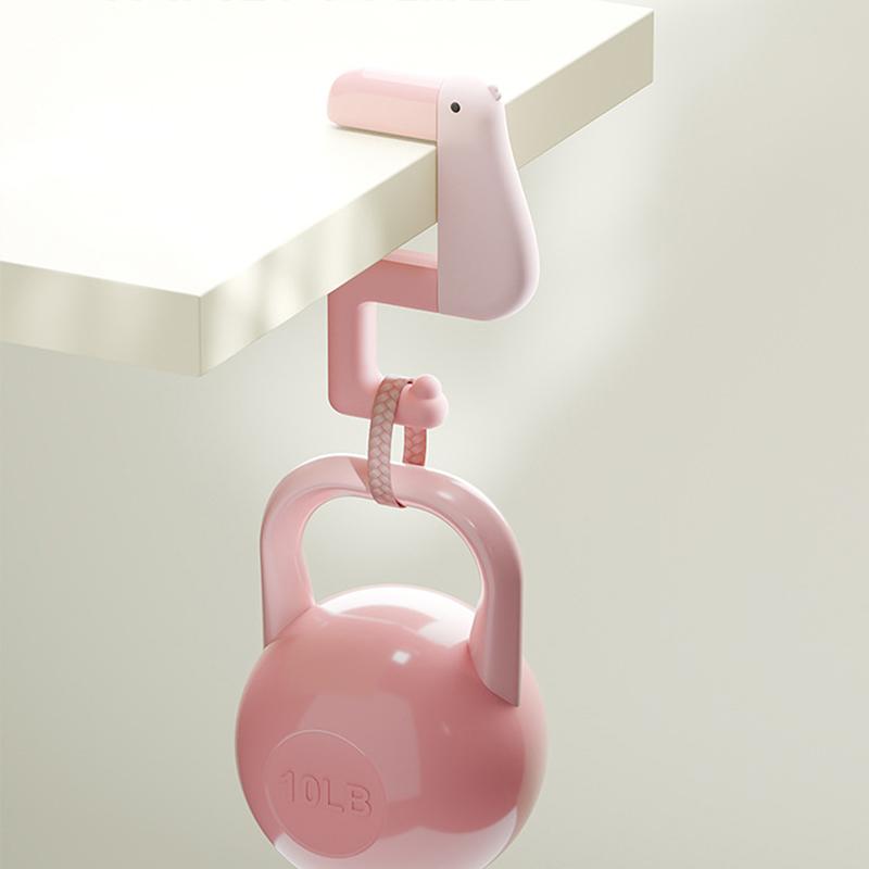 Punch-Free Hanging Bag Hook Cute  Student Desk Side Hanging Bag Artifact Desk Edge Hook Gaming Headset Desk Hanger