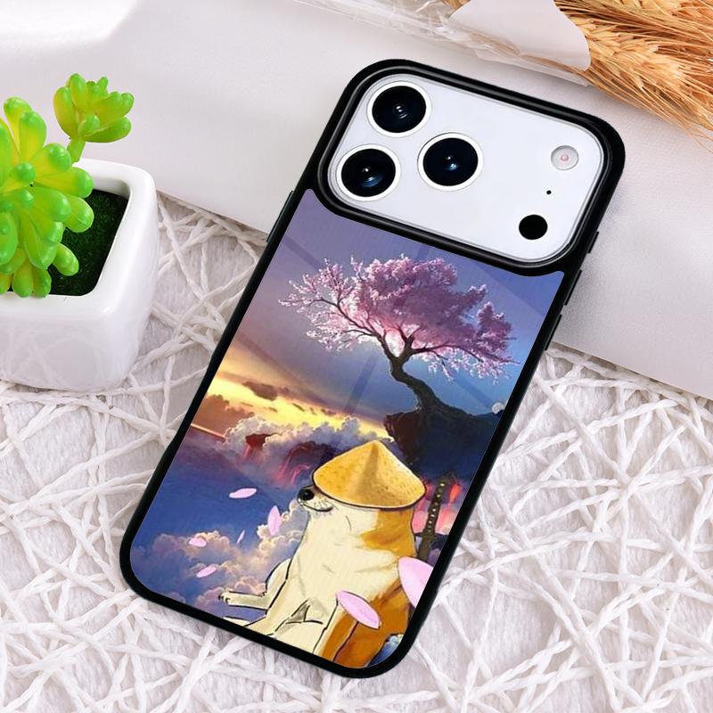 Cheems Doge Phone Case for iPhone 17 Air 16 15 11 12 14 13 Pro Max Shockproof Cover