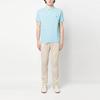 Polo Ralph Lauren Solid Color Logo Embroidered Pullover Short Sleeve Polo Shirt Men tops Light-Blue 710536856-357