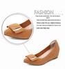 Women's Spring/Autumn Wedge Loafers: Comfortable Pointed Toe with Hidden Height and Soft Sole