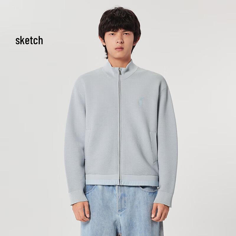 

CROQUIS Men s 2023 Spring Spliced Mock Neck Knitwear S