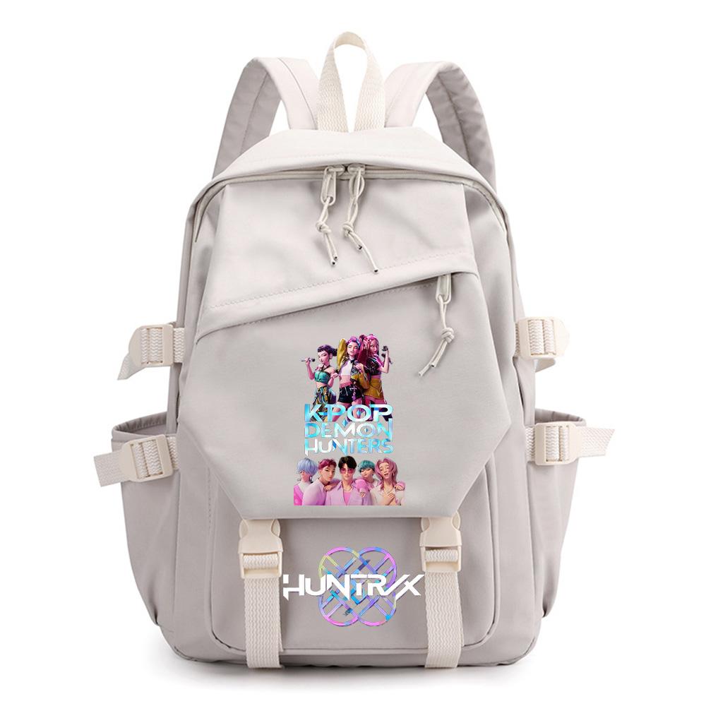 Anime Kpop Dämonenjäger Bedruckter Rucksack für Teenager Junge Mädchen Schulanfang Schultasche Kinder Student Buchrucksack Frauen Reisetasche Kindergeschenk Mochila