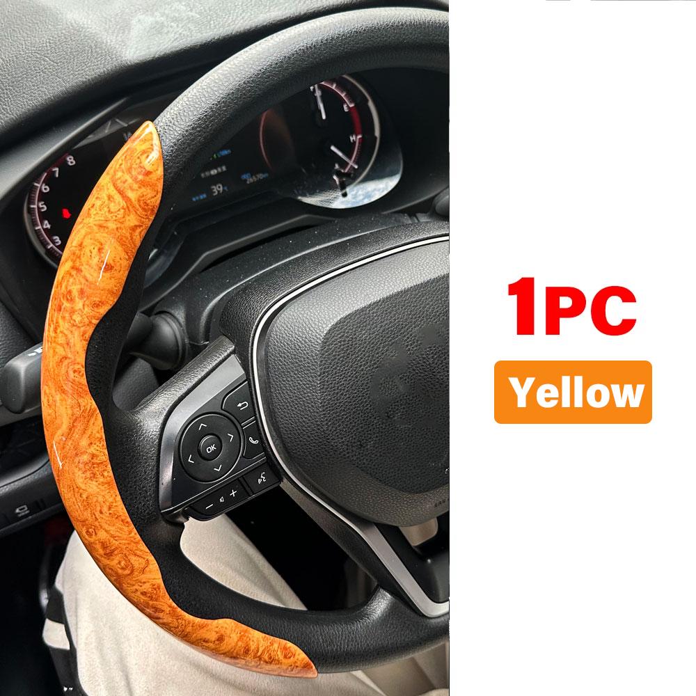 

1PC DIY Car Steering Wheel Covers Booster Micro Fiber Leather Auto Interior Decorative Accessories Glossy Carbon Fiber Looking