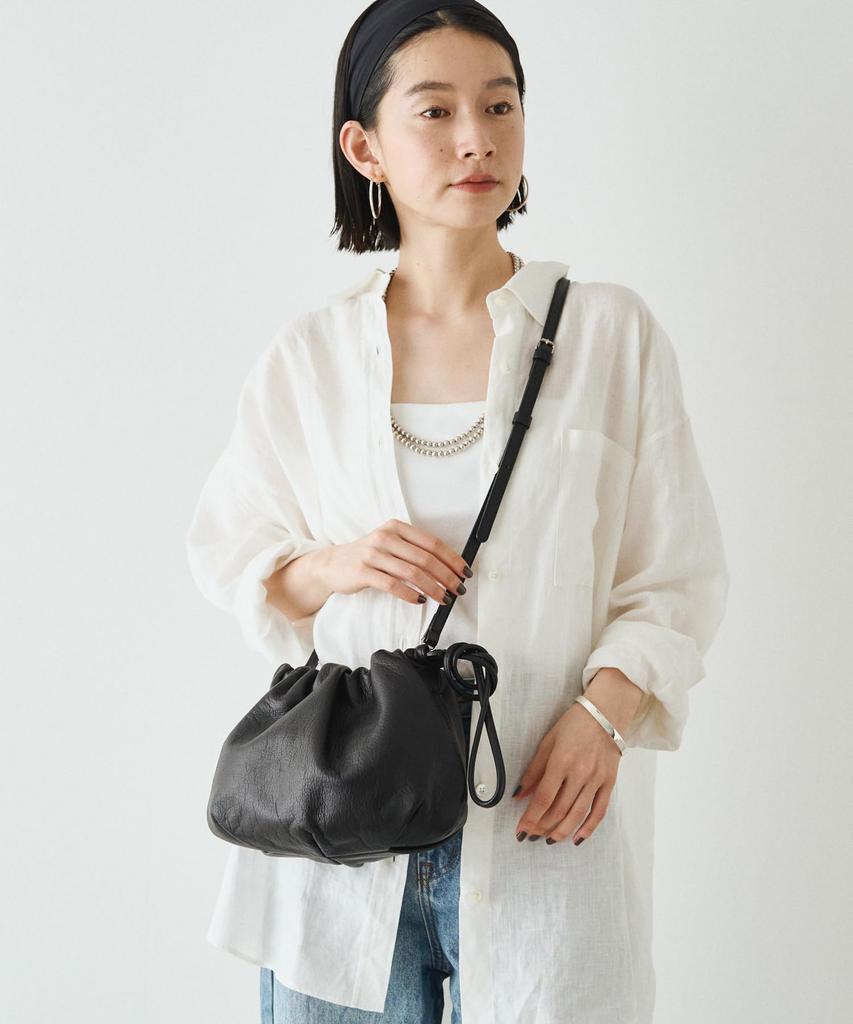 Chi Planning Drawstring Shoulder Bag RUZ1042422A0008 Free Black [Russet] 4-way