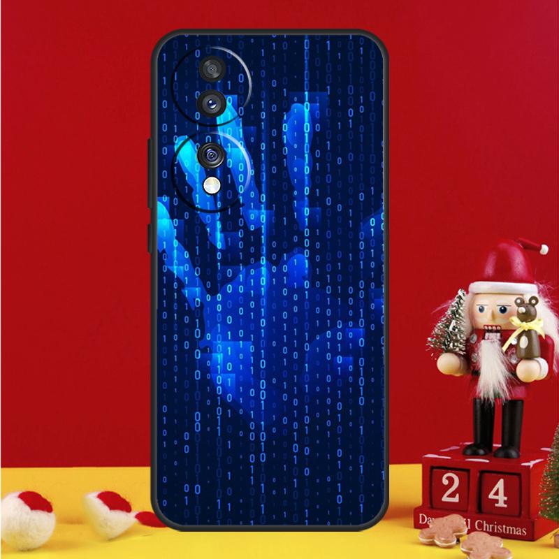 

Чехол-дождь из бинарной матрицы хакера Для Honor Magic 5 6 7 8 Pro Honor 200 400 50 70 90 Lite X8b X8c X9a X9b X9c Win RT Чехол Honor 50
