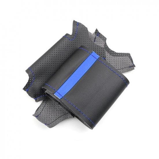 Blue-strip Steering Wheel Leather Cover For BMW X5 F15 2013 2014 2015 2016 2017