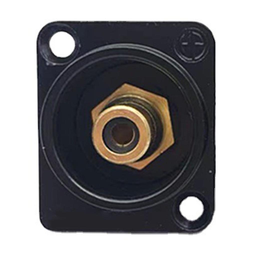 RCA Panel Mount Solder Adapter RCA Female to Solder Terminal AV Connector for TV Audio Game Machine Black Core