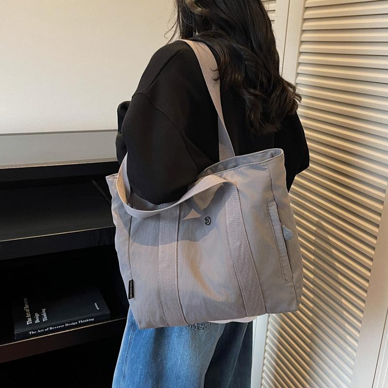 Large Capacity Bag Women's Lightweight Tote Bag Student Class Hand Shoulder Bag