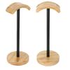 Desktop Gaming Headphone Holder with Sturdy Wood Base Large Contacting Area for Stable Earphone Storage