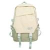 Women Contrast Color Backpack Junior High School Student Schoolbag Large Capacity Outdoor Mountaineering Backpack